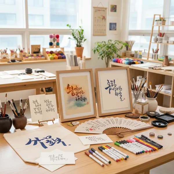 캘리그래피 소품반